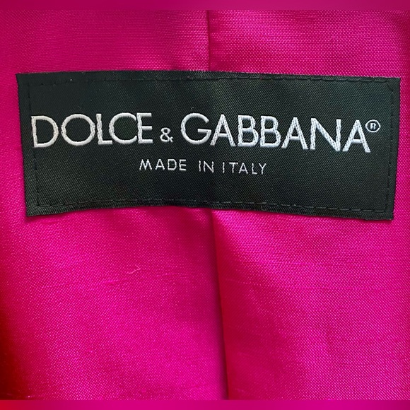 Vintage Dolce & Gabbana Red Leather Jacket - Picture 6 of 7